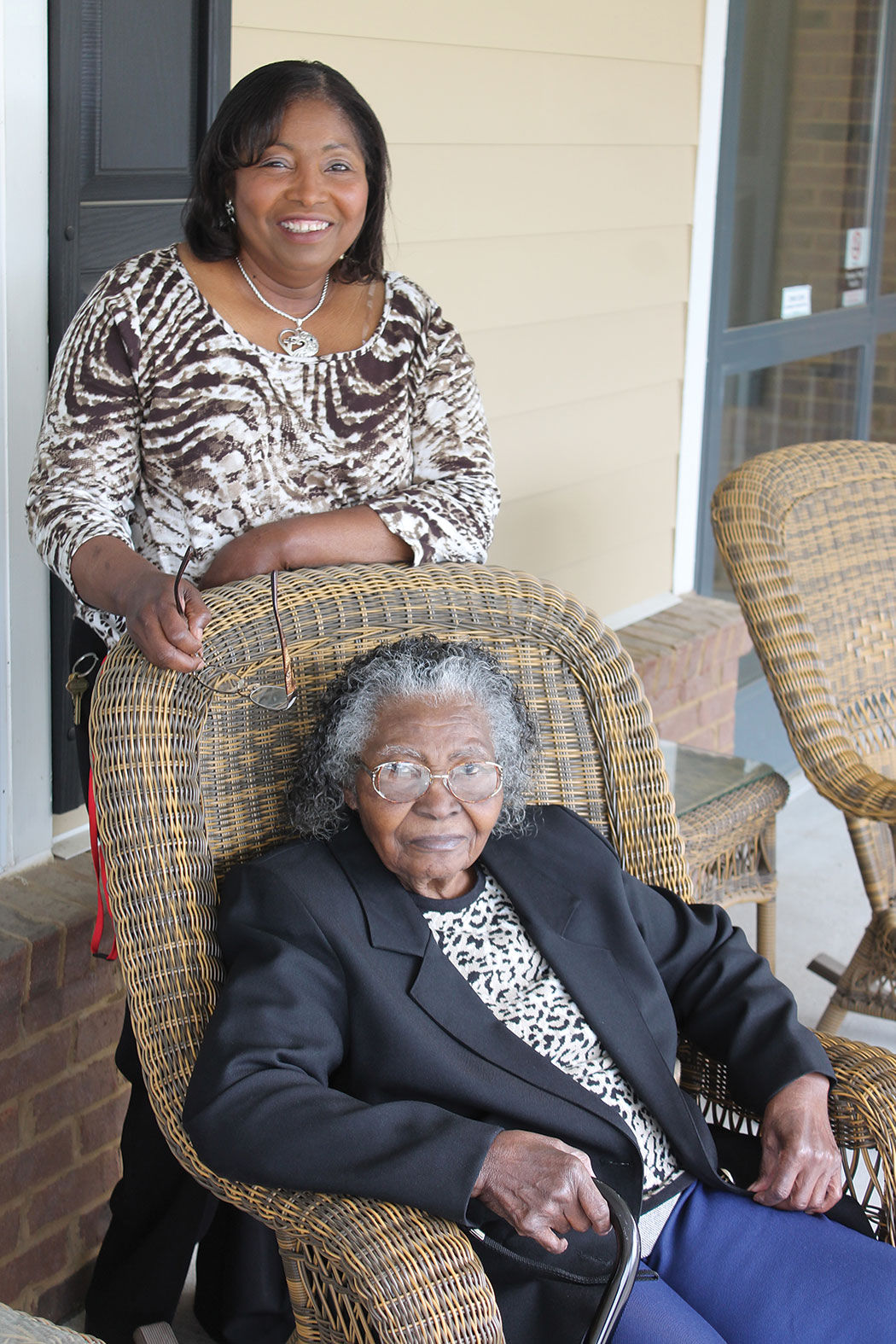 Mrs. Minnie L. Johnson and Paulette Johnson